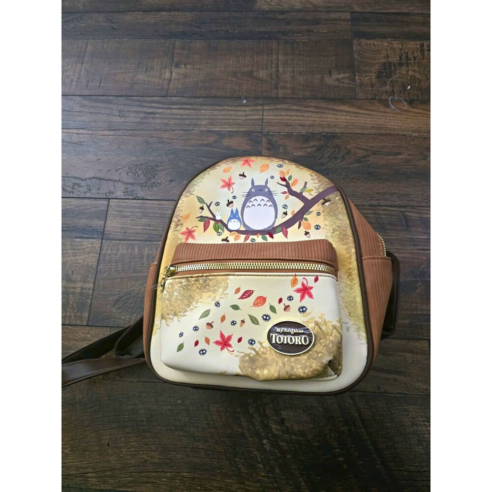 Studio Ghibli My Neighbor Totoro Fall Leaves Mini Backpack Hot Topic Corduroy
